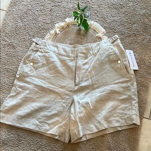 Athleta Women's Light Tan Linen Shorts